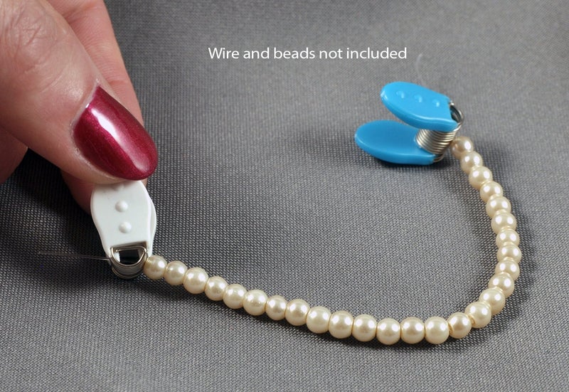 Bead Buddy 8 Piece Bead Bug Combo Pack - Spring Clamps for Beading and Jewelry Making - 8 Spring Clamps Per Package - Image 3